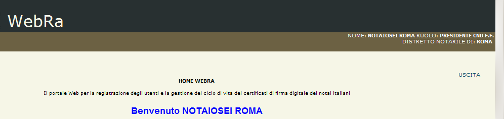 Clicco qui La sua smart card è già pronta per l accesso a WebRA manca