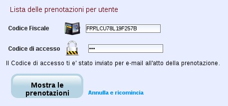 DI DI ACCESSO ACCESSO vin vin gnrato gnrato automaticamnt automaticamnt alla alla prima prima non non varia