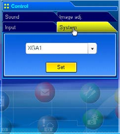 System Controlli Questa funzione consente di selezionare il sistema del segnale di ingresso del proiettore.