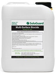 Soluguard Multi-Superficie compatibile con Stormdry, può essere utilizzato prima del trattamento impermeabilizzante, per la rimozione di alghe, funghi, muffe e muschi da una