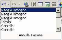 menu Modifica Annulla (Ripristina) pulsante Annulla (Ripristina),