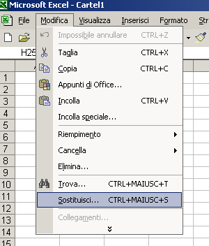 Lo strumento Sostituisci Il comando Sostituisci consente di trovare un elemento (parola o frase) all