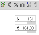 euro Dalla finestra Formato Celle voce Valuta selezionare il simbolo di