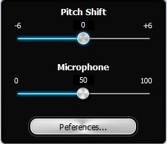 È possibile regolare il tasto della musica per adattarlo alla gamma vocale e far apparire la voce dal microfono buona cambiando allo stesso tempo il volume del
