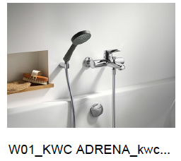 Miscelatore per vasca KWC ADRENA 01 Quando si tratta di rubinetterie per la vasca, KWC ADRENA si distingue per la ricchezza di varianti: si può scegliere tra miscelatore a