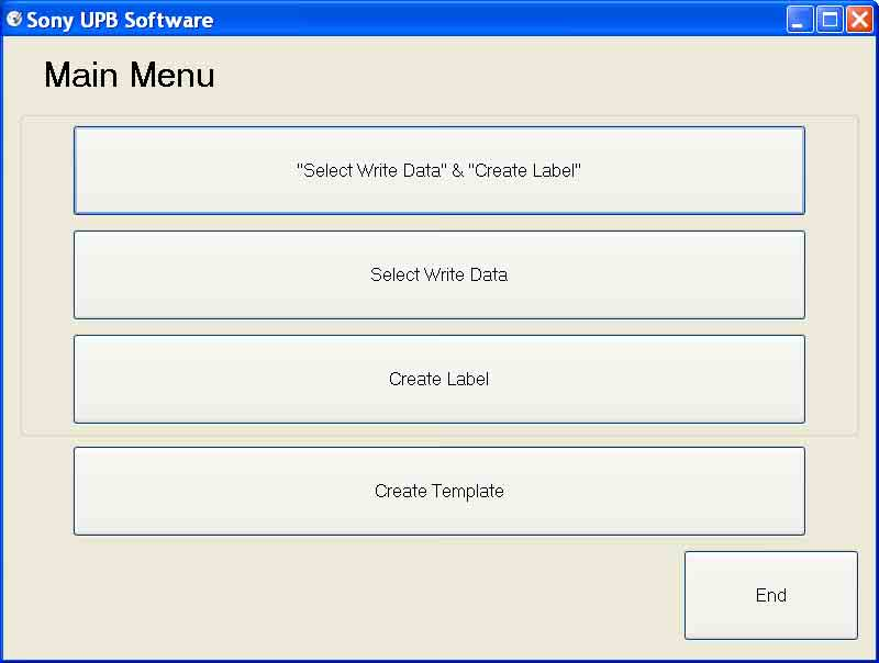 Creazione di un disco con UPB Software UPB Software crea un disco dai comandi immessi sullo schermo.