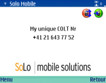 SoSoftware avec SoLo Client SoLo Client for Symbian s60 (2008 3 rd and 4 th ) (2010 5 th