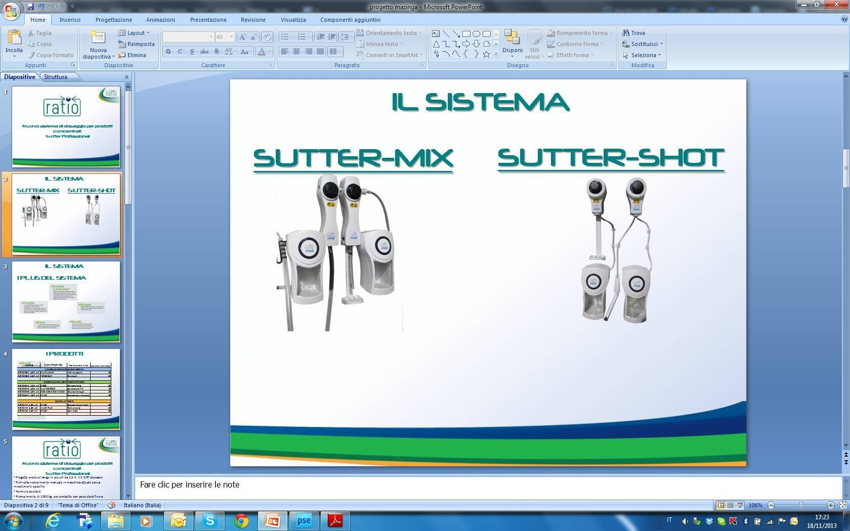 IL SISTEMA RATIO-MIX RATIO-SHOT PERSONALIZZAZIONE SUTTER PROFESSIONAL RATIO-MIX BUCKET COD: 5106 List: 55,00 RATIO-MIX BOTTLE COD: 5105 List: