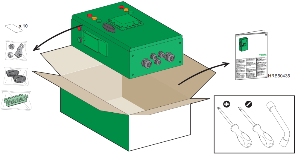 i dettagli passo a passo per fissare il box alla parete.