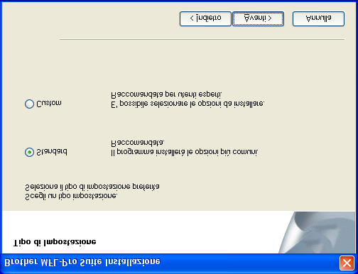 Punto 2 Per utenti con cavo interfaccia parallela (Per 98/98SE/Me/2000 Professional/XP/XP Professional x64 Edition) Verificare di aver completato le istruzioni dal punto 1 Impostazione dell