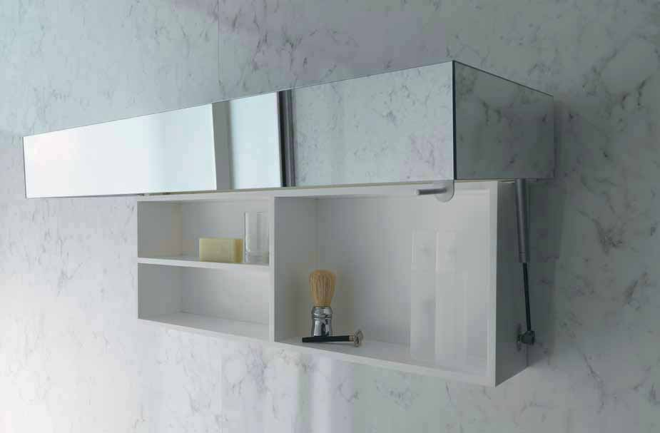 15 138 NEUTRA SPECCHI / LAVABO APPOGGIO 50 CON PIANO RUBINETTERIA E CARTER COPRISIFONE / OVERTOP BASIN 50