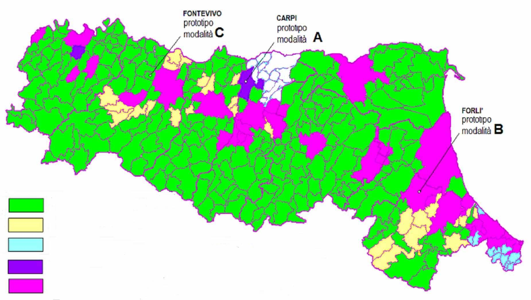 modalità e fasi di realizzazione del piano mod. C 1 Lotto RER mod.