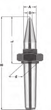 Morse filettatura confezione g ordine DN1 1 M16x1,5 93 5 12,065 36,5 170 DN2 2 M22x1,5 118 10 17,780 54 300 DN3 3 M27x1,5 148 10 23,825 67 600 Scatolate DN4 4 M36x1,5 186,5 14 31,267 84 1285 DN5 5