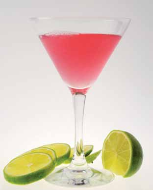 Before Dinner Cocktail BACARDI 4,5 cl Rum Bacardi bianco 2 cl Succo di lime fresco 1 cl Sciroppo di granatina