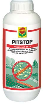 Pitstop Pitstop Propamocarb-cloridrato puro g 66,5 (722 g/l Solventi ed inerti q.b. a g 100 Formulazione: Liquido solubile Classificazione: Non classificato Reg. Min.