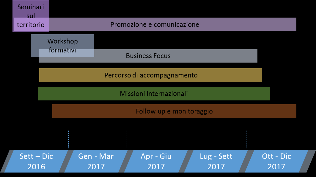 9. TIMELINE GENERALE Il progetto si articola su circa 16