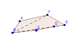 Seleziona il comando muovi e allinea i vertici uno alla volta su una diagonale per creare un