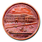 longitudinale, voluta da Benedetto XIII e per la cui inaugurazione venne coniata nel 1727 questa medaglia ufficiale, è da intendersi