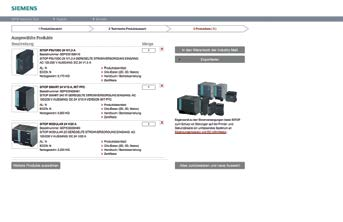 Infatti, con il SITOP Selection Tool potete non solo selezionare il vostro alimentatore a corrente continua, ma adesso anche il DC-UPS più adatto nella tecnologia a condensatori o batteria.