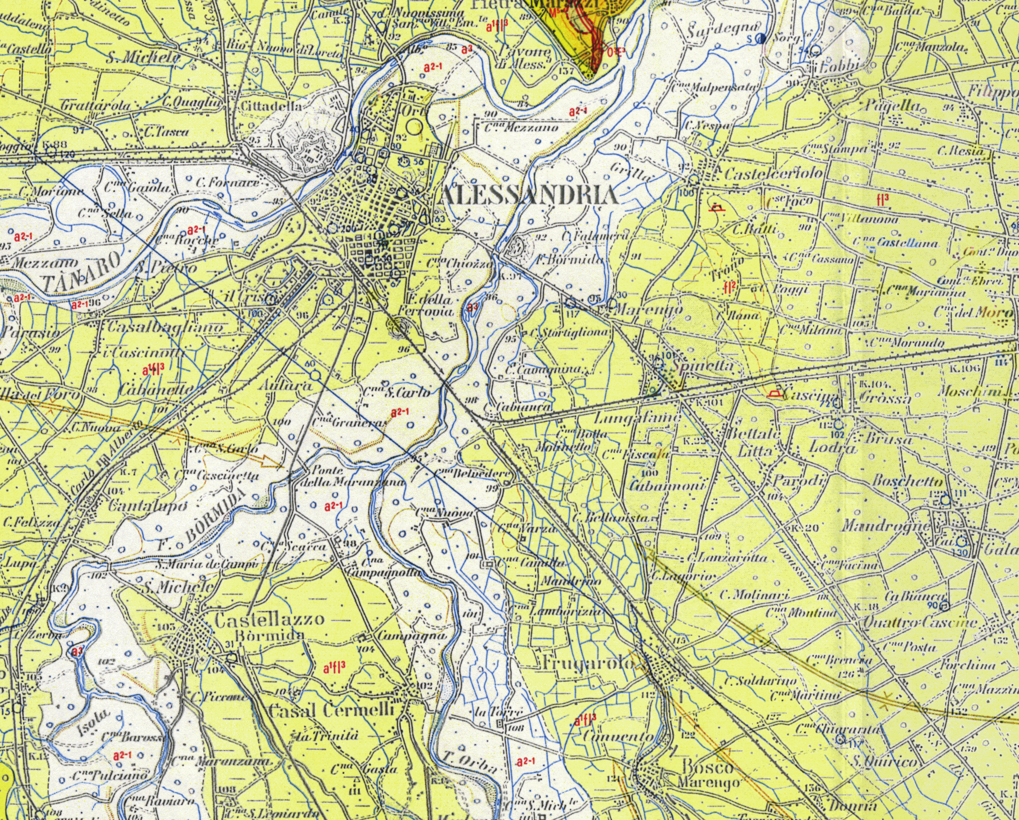 4 Stralcio Carta Geologica d Italia in