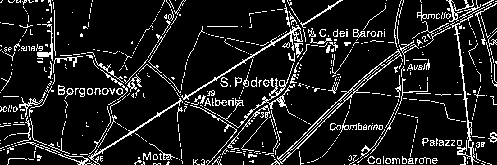 S. 10, INCROCIO CON S.S. 462 Tipologia: Pomello Da istituire da ripristinare Scomparso nell'anno 0 Stato di Data ultimo Buono Conservazione: soprall.