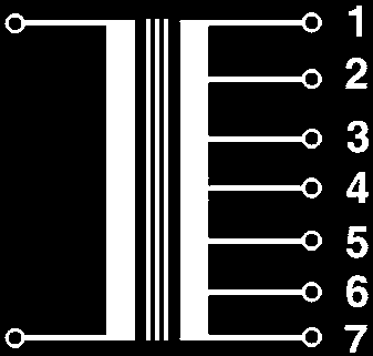 2-22-32 7 ma - Misure (mm): A=1, / B=63, / C=72 / D=46 1-2 = 4.V 7 ma 4- = 6V 7 ma 4-6 = 7.V 7 ma 1-3 = 9V 7 ma 1-4 = 12V 7 ma 3-7 = 1V 7 ma 1- = 18V 7 ma 1-7 = 24V 6 ma 1-2-3 = 4.