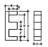 16±,7 6 38 2-31-448 TX 63 63,4±1 37,7±1 2,3±1 139 2-31-12 FERROXCUBE - FERRITI PER APPLICAZIONI INDUSTRIALI Solo su ordinazione - confezione minima: pz per tipo Modello E Modello ETD Dimensioni per