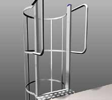 Distanza tra rampe 700 mm 300508 Modulo sdoppiamento scala con piattaforma di