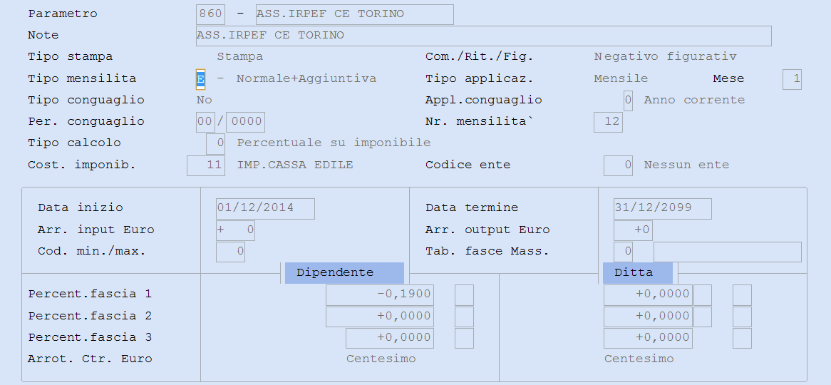 Note operative B.Point Paghe e Stipendi: C. Edile Torino Ctr. Sanitari e Non Sanitari cong. 2014 e gest. 2015 Pag.