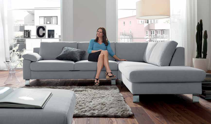 -20% Fantastico divano angolare, in vera pelle, con testiera regolabile, ca. 270x162 cm.