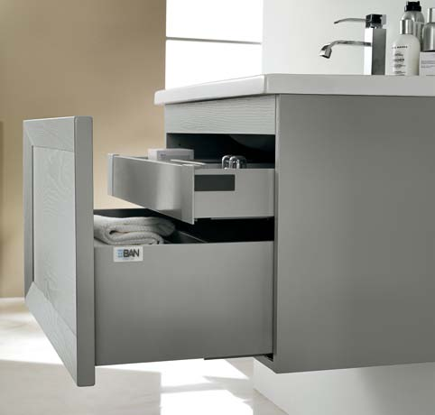 chiusura assistita, colore Grigio Seta, lavabo ceramica