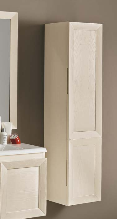 Disponibile in versione dx o sx. Wall-mount tall unit with Soft Close doors.