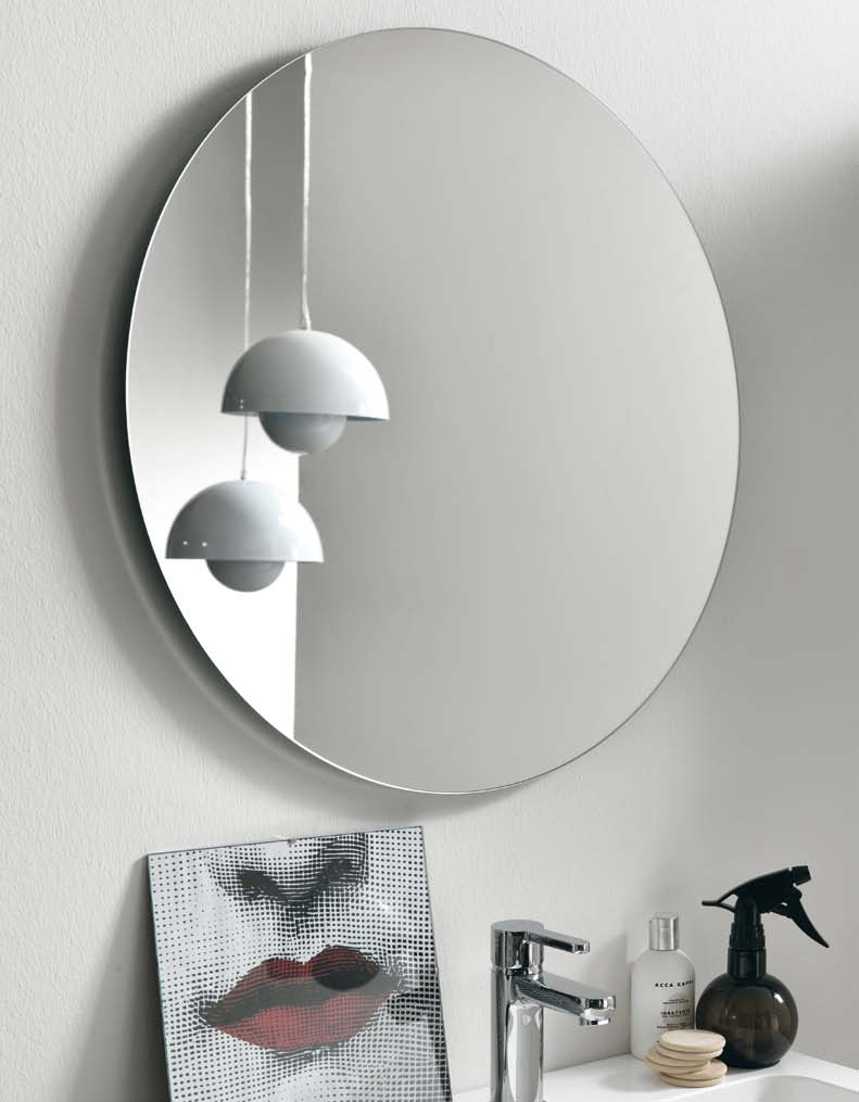 B GIOTTO B A Specchiera tonda a filo _ Round unframed mirror Spessore/Depth: 2 cm ALESSANDRA