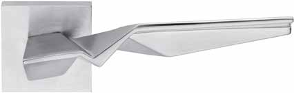 H 356 Serie ZH Duemilacinque design Zaha Hadid Maniglie d autore Maniglia per porta Door handle Materiale Nikrall Lega Zama UNI 3717 Material Nikrall Lega Zama UNI 3717 163 67 Finiture Finishes H 356