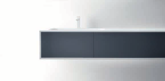 MOBILI CON LAVABO INTEGRATO FuRNITuRE WITH INTEGRATED WASHBASIN Design Michael Schmidt per Falper MOBILI CON TOP INTEGRATO H 15 FuRNITuRE WITH INTEGRATED TOP H 15 Design Michael Schmidt per Falper 88