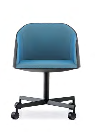 Swivel seat with automatic return device for version with fixed feet. 25 Art. 887 Art.