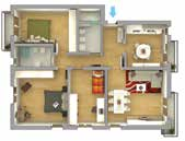 separata abitabile, 2 bagni, soggiorno, 2 camere, uno studio ricavato dal sottotetto e 2 terrazze. RIF. CL104 C.E.
