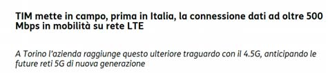 della tecnologica NB IoT: il 4G per l internet delle cose NB IoT completa il portfolio 4G