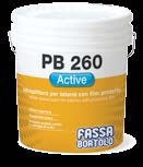 SISTEMA ACRILICO COMBINAZIONE DI PRODOTTI SPECIFICI PER MAGGIORE RESISTENZA ALLE MUFFE PB 260 ACTIVE IDROPITTURA CON FILM PROTETTO ACTIVE ONE SOLUZIONE DETERGENTE PER LA PULIZIA DI SUPERFICI MURALI +