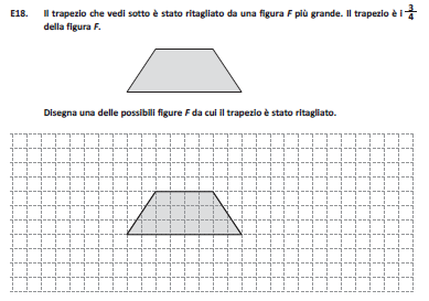 Sono da considerare corrette tutte le figure a cui lo studente ha Numeri aggiunto una figura di area pari a 6 quadratini, purché inglobino la figura iniziale