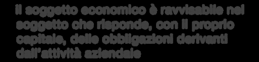 soggetto ECONOMICO dell'impresa Premessa: il secondo profilo soggettivo dell'azienda è rappresentato dal SOGGETTO ECONOMICO Con questo termine si vuole indicare chi ha il "controllo" dell'impresa,