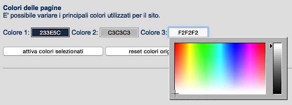 possibile tornare ai colori originali del sito.