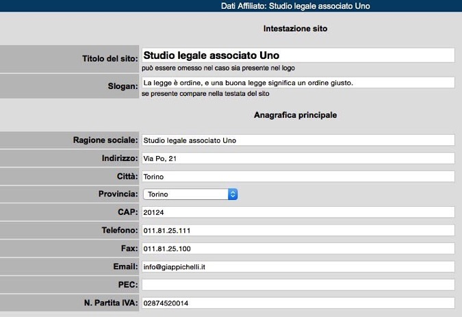 La password è un informazione riservata di ogni operatore, il quale è responsabile per tutte le eventuali operazioni eseguite utilizzando i propri dati di accesso.