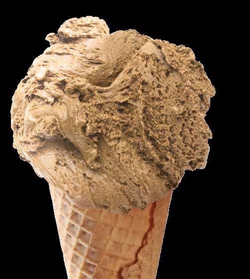 Per ottenere un gelato ancora più gustoso si consiglia di variegare il gelato con il Topping Acero MEC3.
