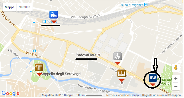 Indicazioni per raggiungere Hotel Galileo Best Western Premier Hotel Galileo Padova - 4 stelle Via Venezia 30-35131 - Padova (PD) Tel: 049 7702222 - Fax: 049 7800762 In auto Dall Autostrada A4