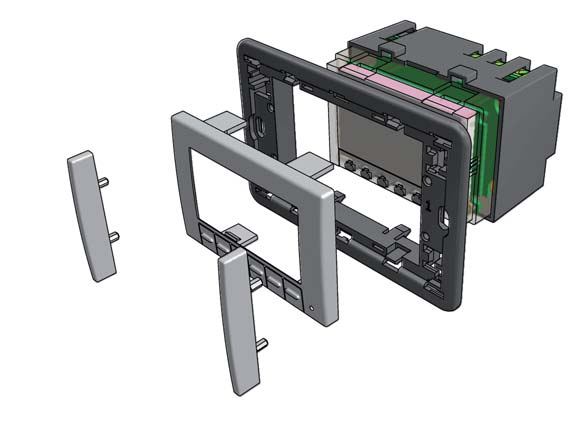 Intellicomfort CH141A-CH143A Cronotermostati settimanali da incasso, a batterie e a 230V-50Hz Cronotermostato elettronico a microprocessore, con programmazione settimanale per il comando di impianti