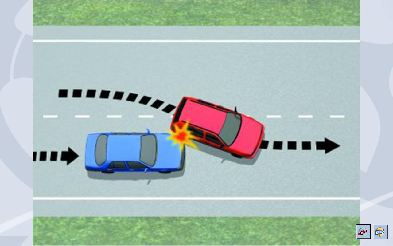 Nella fase di rientro: IL SORPASSO E IL DIVIETO distanziare il veicolo sorpassato evitando di stringere e tagliargli la strada; completare la manovra nel più breve tempo possibile.