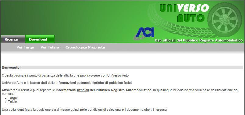 Universo Auto è la banca dati delle informazioni automobilistiche di pubblica fede. Il progetto si avvale di un interfaccia grafica utente avanzata per un utilizzo semplice ed efficace.