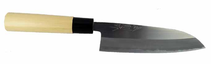 Adatto per sashimi. Fatto con acciaio Aogami Super. disponibili 180mm 270mm 210mm 300mm 240mm 330mm COD 21.01 Coltello forgiato con acciaio Aogami in modo tradizionale.