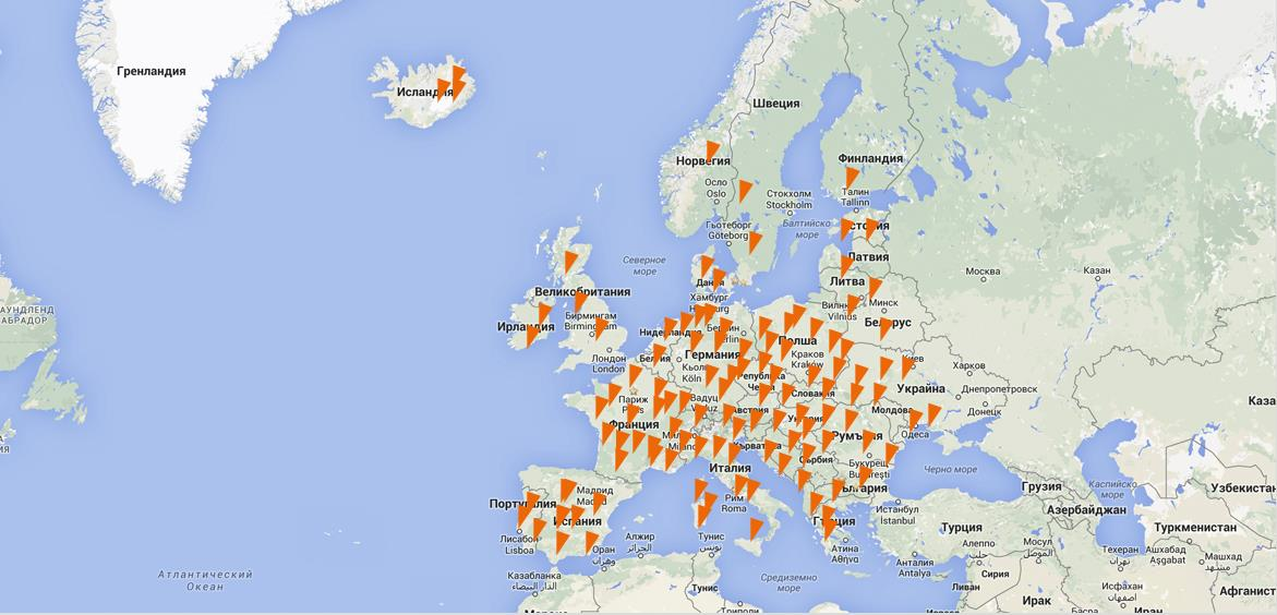 EUROPE 38 Countries 2,941 Cities 6,117 MOVE